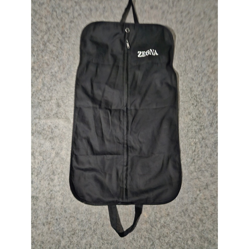 Zegna Garment Bag Mens Black Suit Cover Travel Carrier
